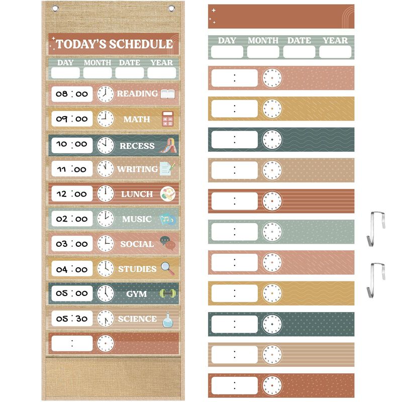 Cartel De Horario Pasimy 89x33 cm 31 tarjetas R... image number null