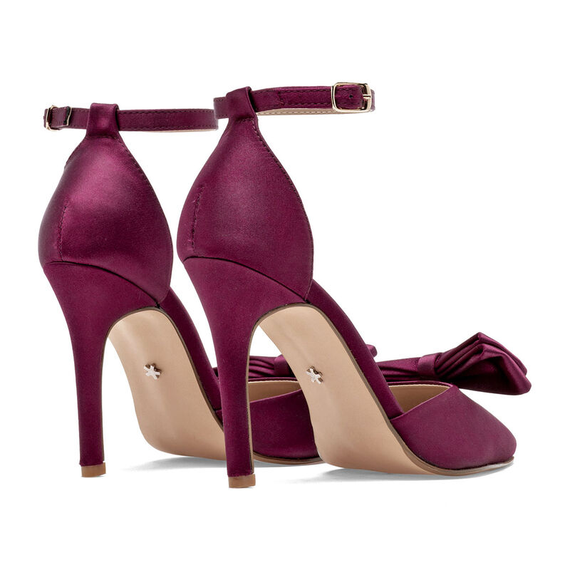 Moramora Zapato Graduacion Vino Para Mujer 1481... image number null