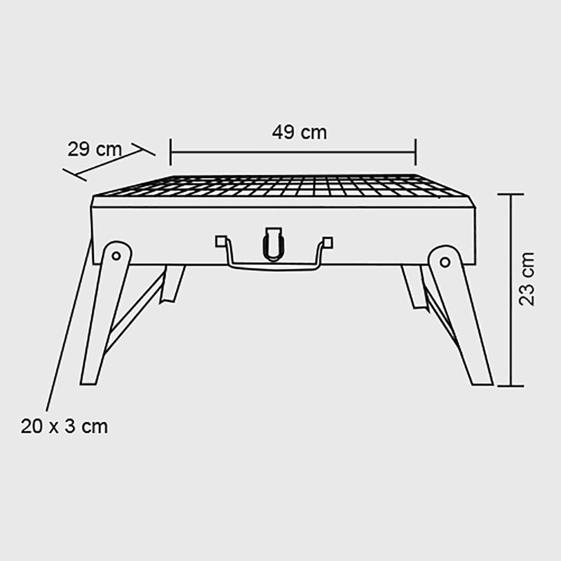 Asador Portatil T-Bone image number null