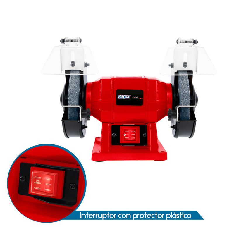 Esmeriladora de banco Aksi 250W de 6 pulg image number null
