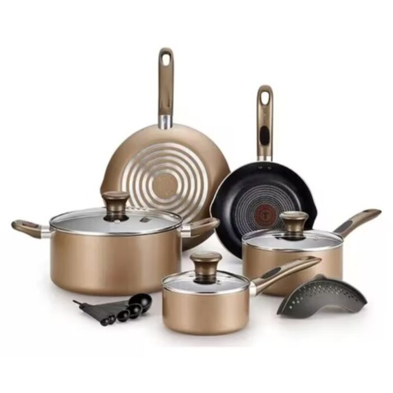 Combo Bateria T-Fal Excite 14 Piezas Bronce + L... image number null