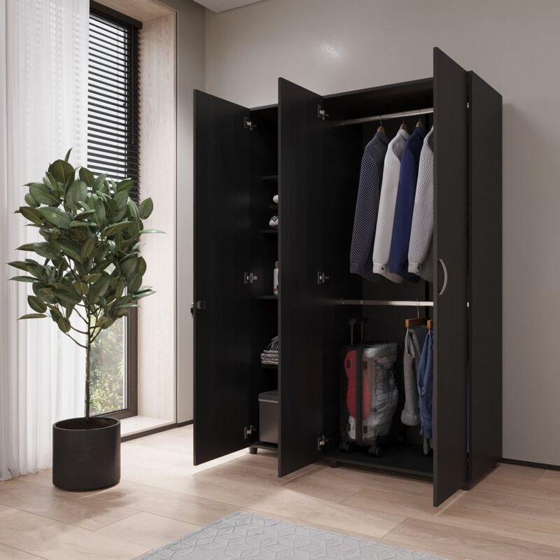 Cl&oacute;set Bilbao  , 3 Puertas con 2 Barras de Colg... image number null