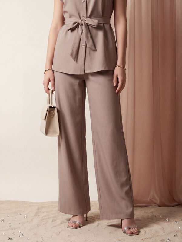 Conjunto 2 Piezas, Blusa Estilizada Con Cintur&oacute;... image number null