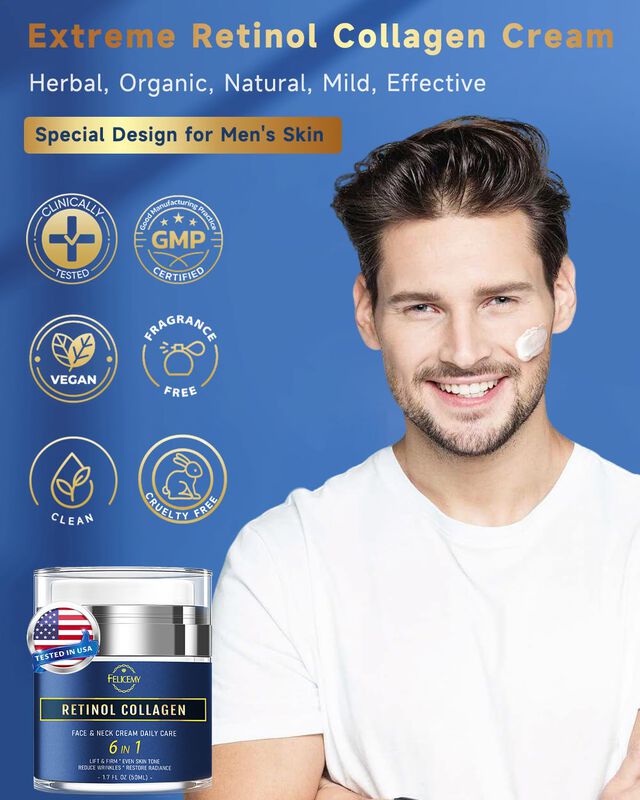 Crema Facial Felicemy 6 En 1 Para Hombres Con R... image number null