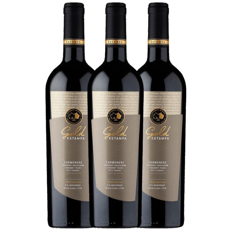 Vino Tinto Vi&ntilde;a Estampa Gold Carmenere Cab S. F... image number null