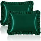 Funda De Almohada Homiest Queen Verde Negruzco Con Volantes (2 Unidades)