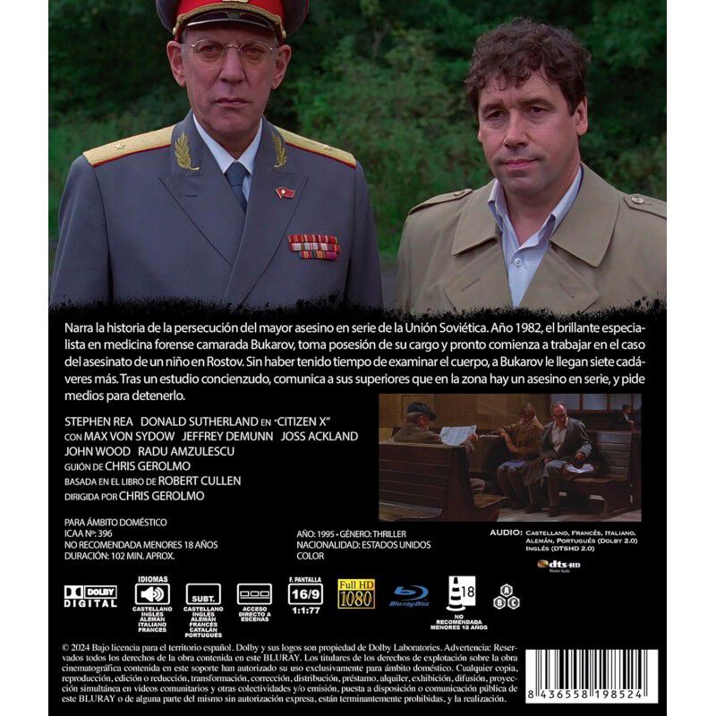 Ciudadano X [blu-ray] (1995) Citizen X image number null