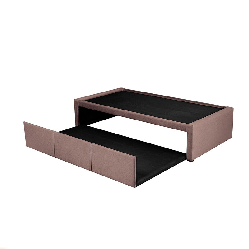 Cama Doble, Bajo Cama Individual Rosa image number null