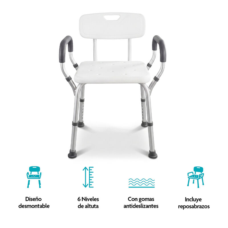 Silla para Ducha Antideslizante para Adultos Ma... image number null