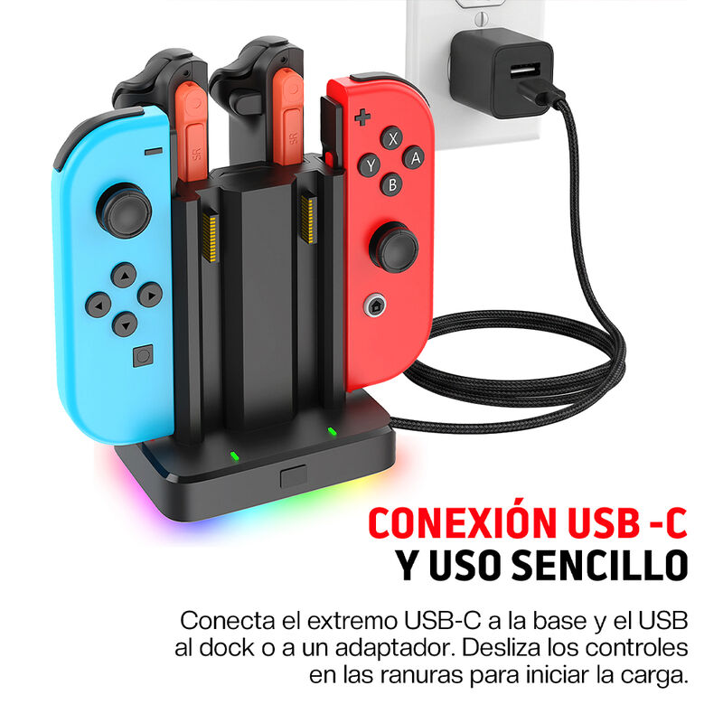 Cargador Para Controles Joy-con Nintendo Switch... image number null
