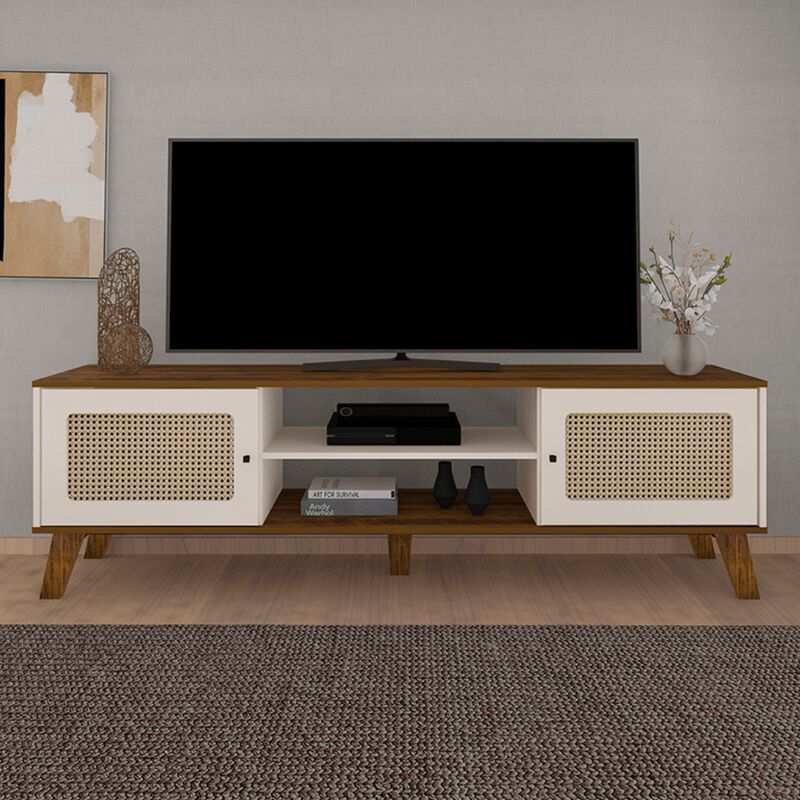 Mueble para TV Bertolini Charlotte Pino Off Whi... image number null