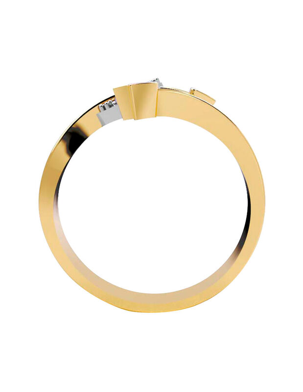 Anillo de Compromiso en Oro de 10K con Circonia... image number null