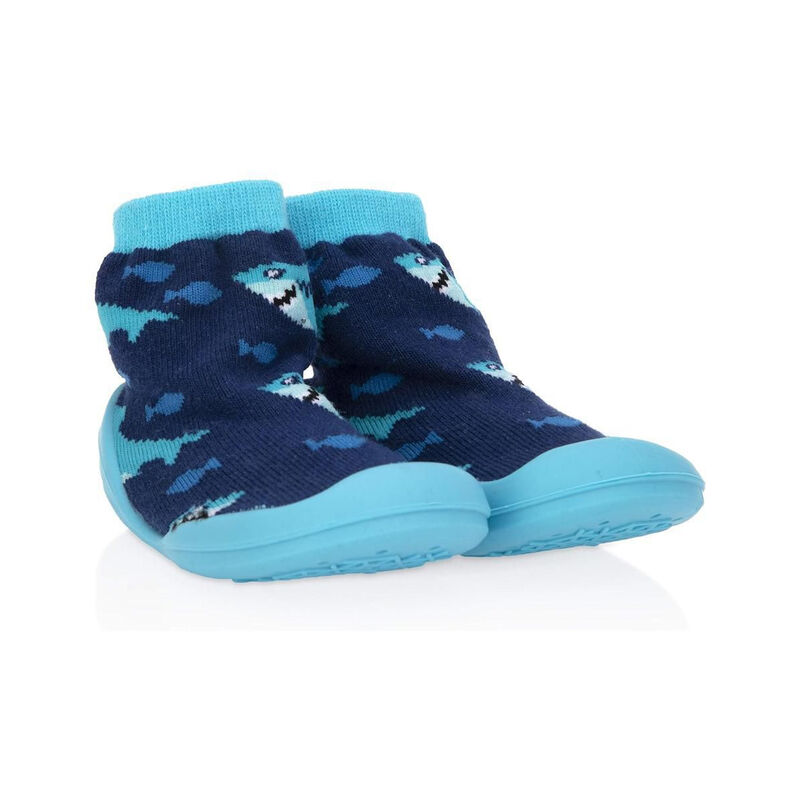 Calcetines Con Suela De Goma Nuby Snekz Tiburón... image number null