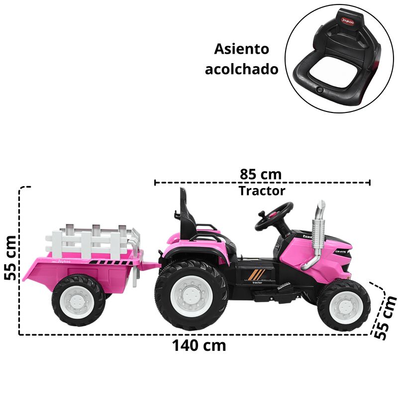 Montable Electrico para Ni&ntilde;os Tractor de Granja... image number null