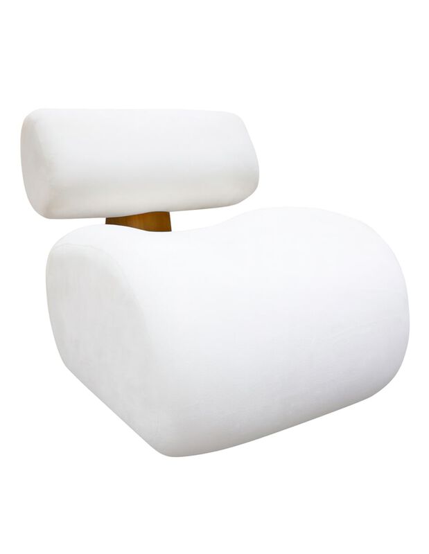 Sill&oacute;n Lizz Blanco, Respaldo Inclinado con Dise... image number null