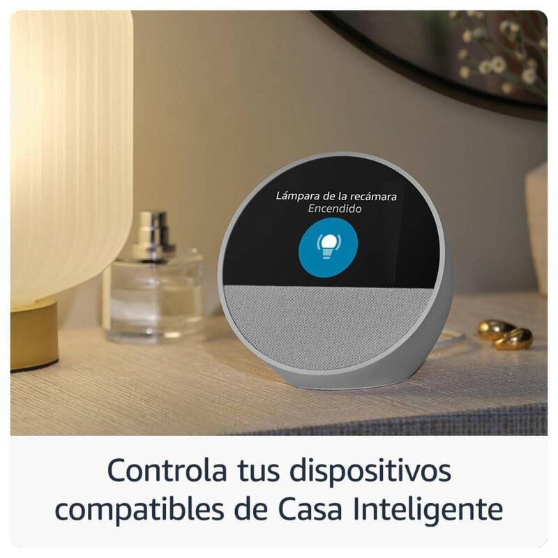 Echo Spot Blanco Glaciar con Alexa y Control In... image number null