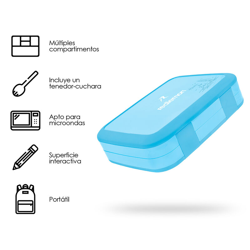 Lonchera para Ni&ntilde;os Bento Box de 5 Divisiones d... image number null