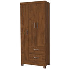 Ropero Closet Moderno Iris 3 Puertas Y 2 Cajones Rustico 01.32