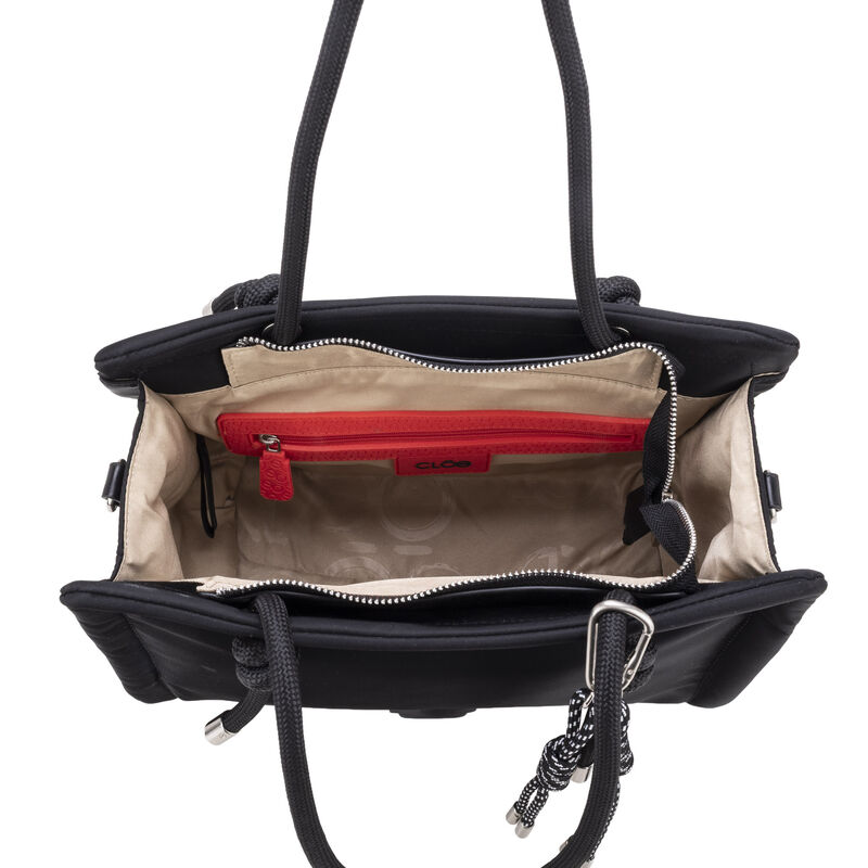 Bolsa Tote Mediana Acolchonada Color Negro image number null