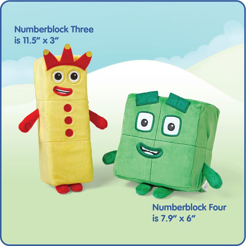 Peluche Hand2mind Numberblocks 3 Y 4 Para Ni&ntilde;os image number null