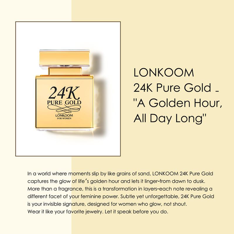 Eau De Parfum Perfume Lonkoom De Oro Puro De 24... image number null