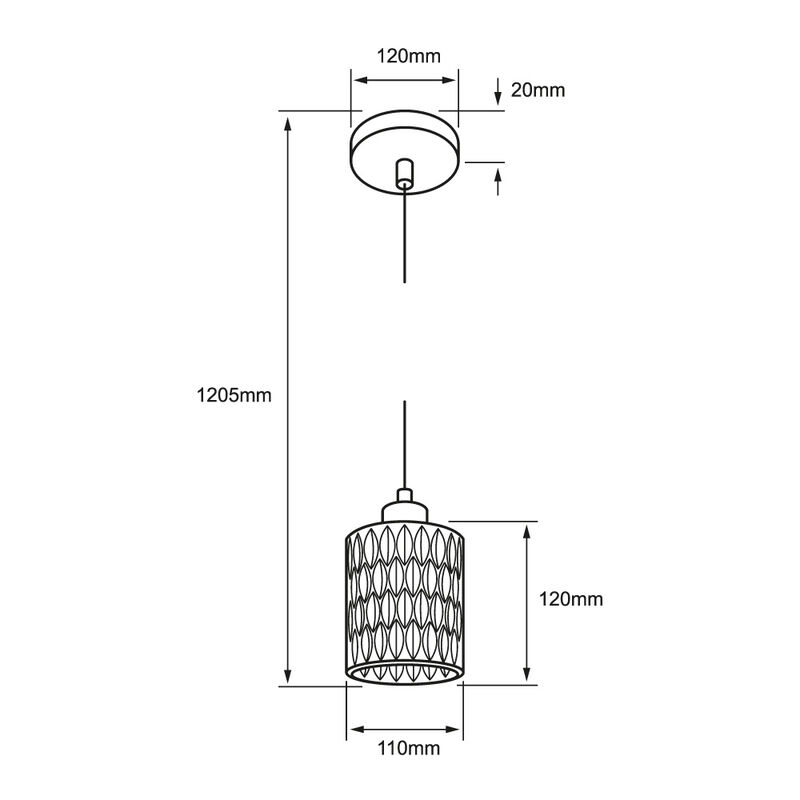 Colgante de Cristal 1.70 m de Altura, Potencia ... image number null