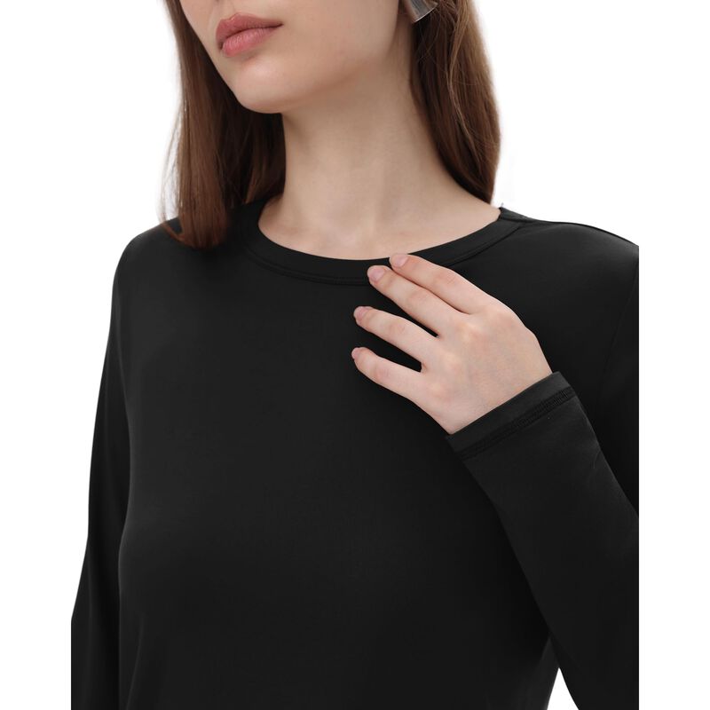 Camisa Gayhay Manga Larga Negra Casual Mujer image number null