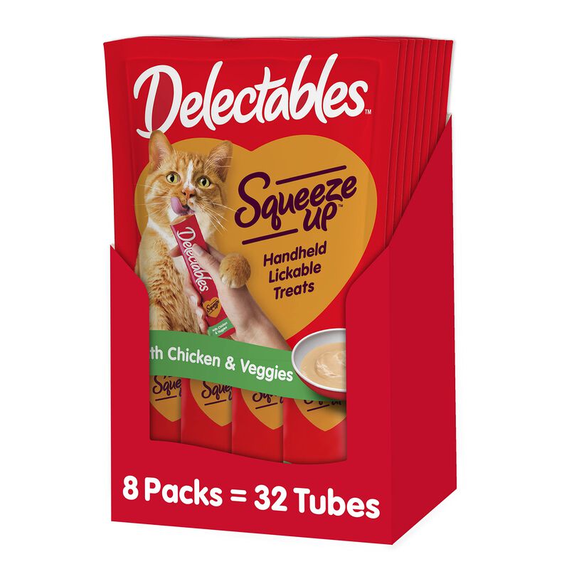 Wet Cat Treats Hartz Delectables Squeeze Up Chi... image number null