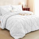 Juego De Edred&oacute;n Cozylux, Color Blanco, Tama&ntilde;o Queen, 7 Piezas, Cama En Bolsa