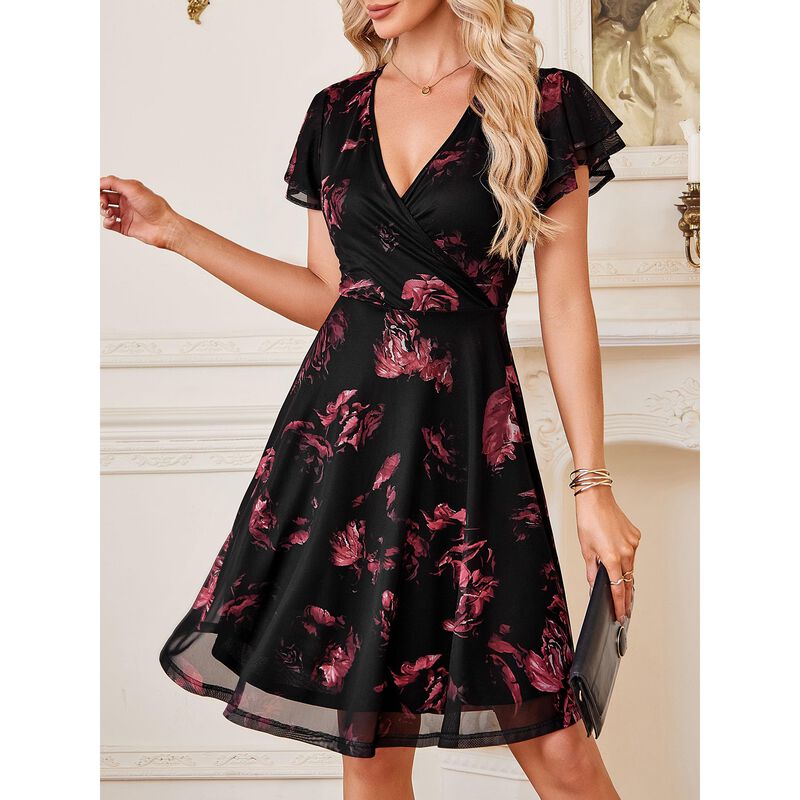 Vestido Zaberry Floral Corte Envolvente Escote ... image number null