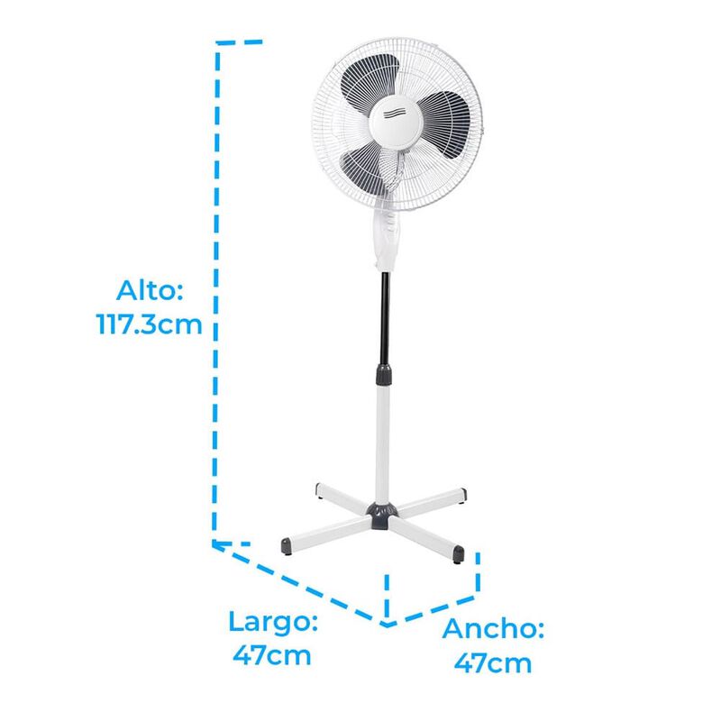Ventilador Pedestal Iusa 16" Bx 38w image number null
