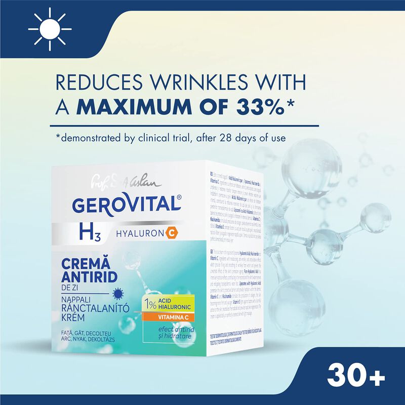 Crema Facial Gerovital H3 Hyaluron C Antiarruga... image number null
