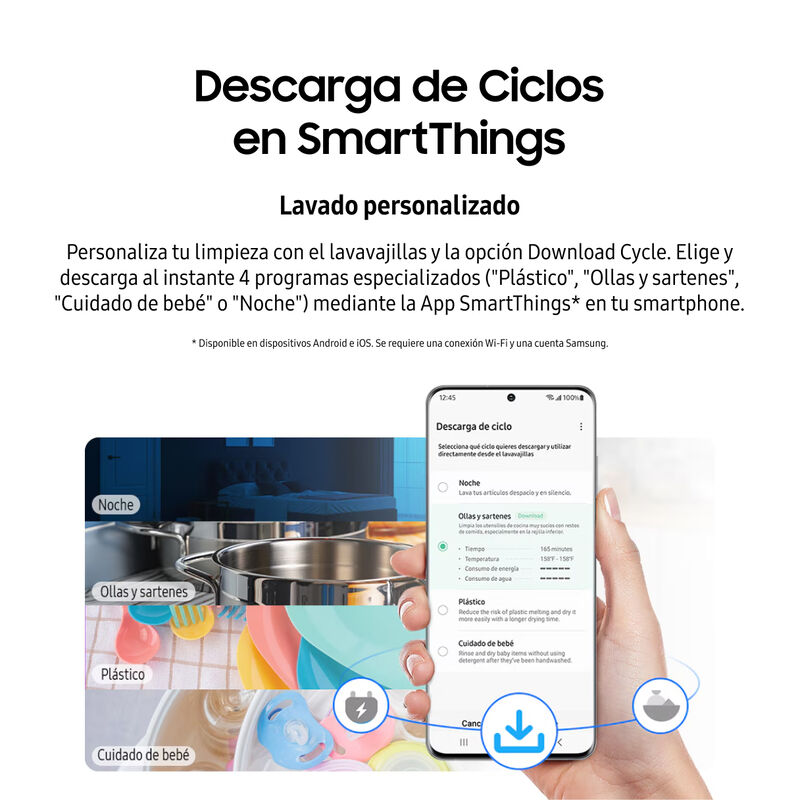 Lavavajillas Samsung 14 Servicios Autorelease C... image number null