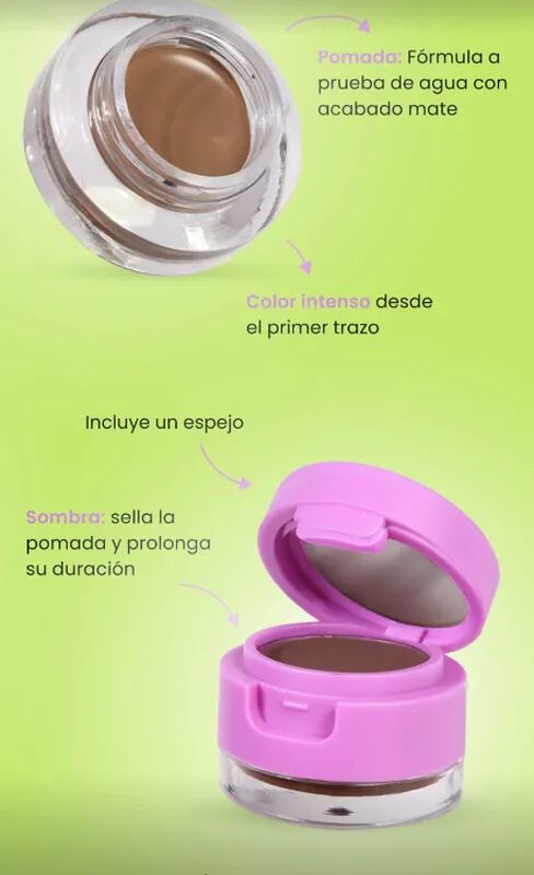 Ananda Pomada Duo para Cejas Cafe Oscuro image number null