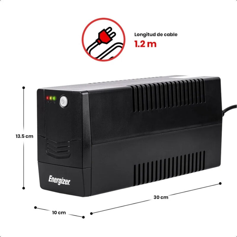 No Break Regulador Energizer 600va/360w, 6 Cont... image number null
