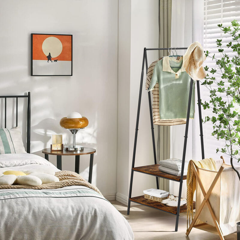 Rack Organizador Ropa Closet Percheros De Mader... image number null