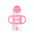 Botella Con Pajita Para Sorber Dr. Brown's Milestones, 270 Ml, Rosa, 6 M O M&aacute;s