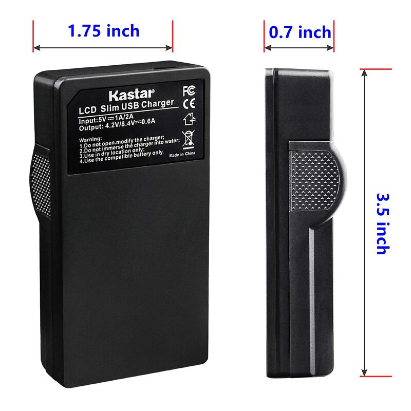 Cargador De Bater&iacute;a Kastar Lcd Slim Usb Para So... image number null