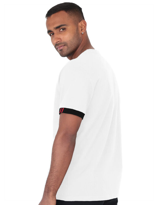 Playera Casual Caballero Premium Estampada Blan... image number null