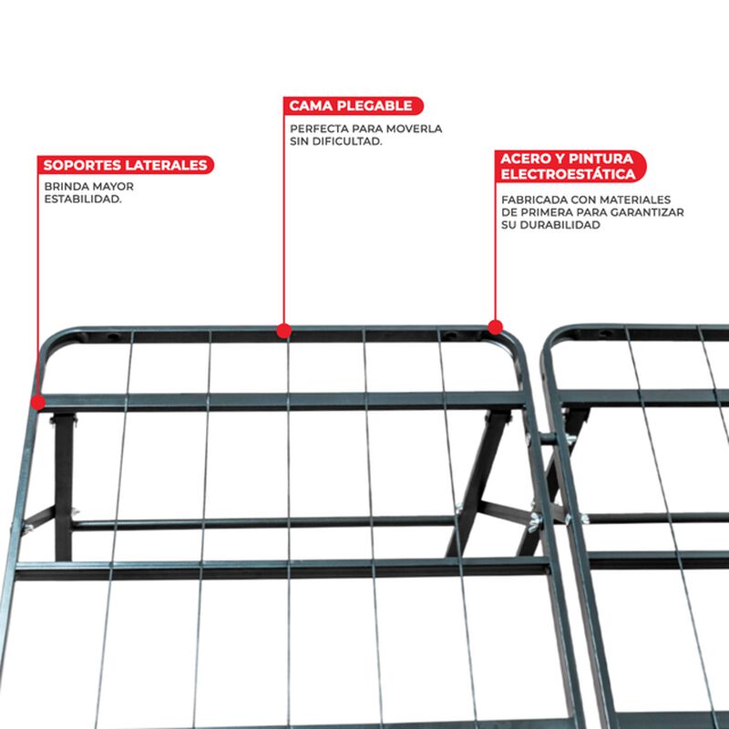Base Plegable Para Cama Individual Atlas image number null