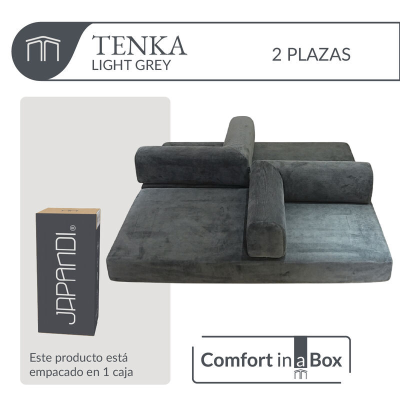 Sof&aacute; Espuma Alta densidad TENKA Light Grey 2 pl... image number null