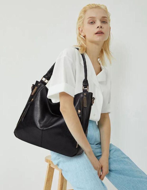 Bolsa Tote Pink Brule De Cuero Para Mujer image number null