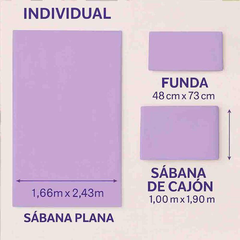 Juego de S&aacute;banas Tacto Algod&oacute;n Suaves y Durader... image number null