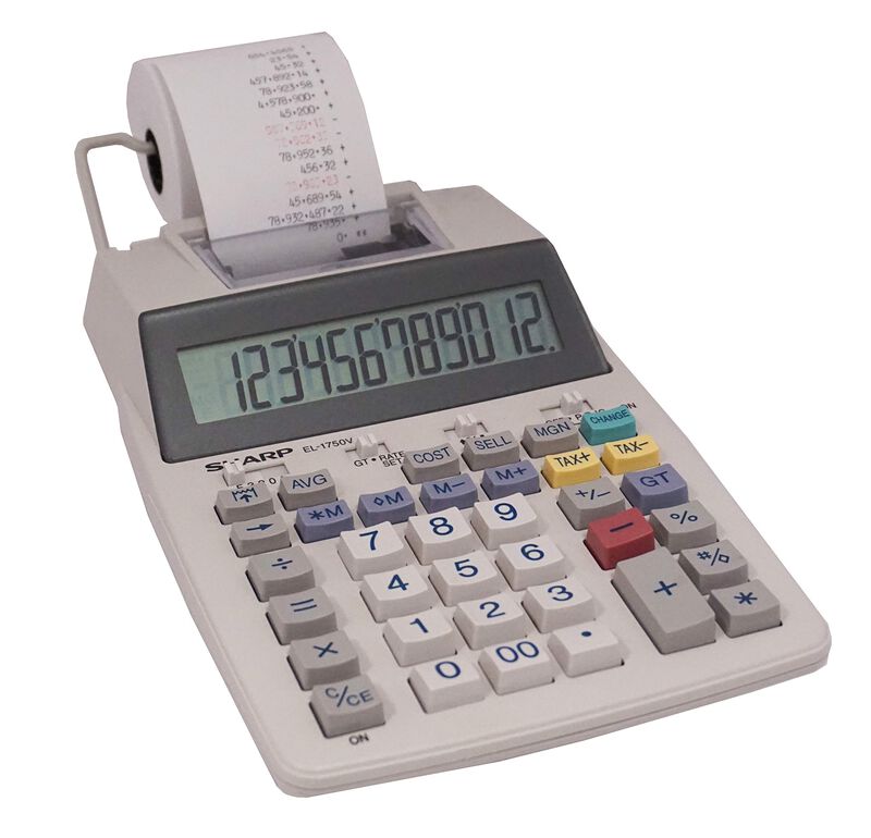 Calculadora De Impresi&oacute;n Sharp El-1750v 2.2 Lps... image number null