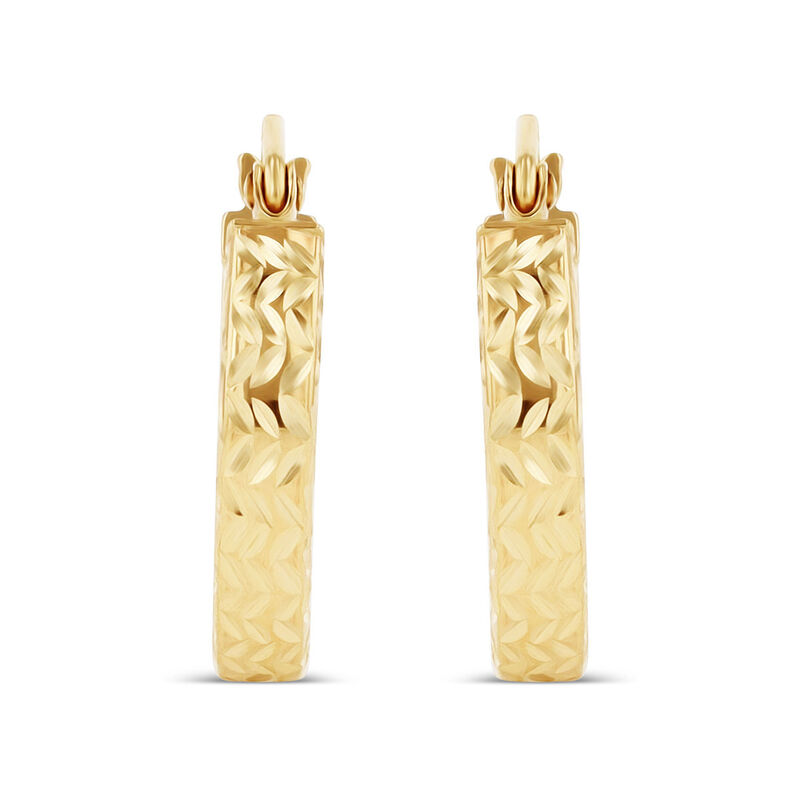 Arracadas De Oro Amarillo 10K (13 Mm Aprox.) image number null