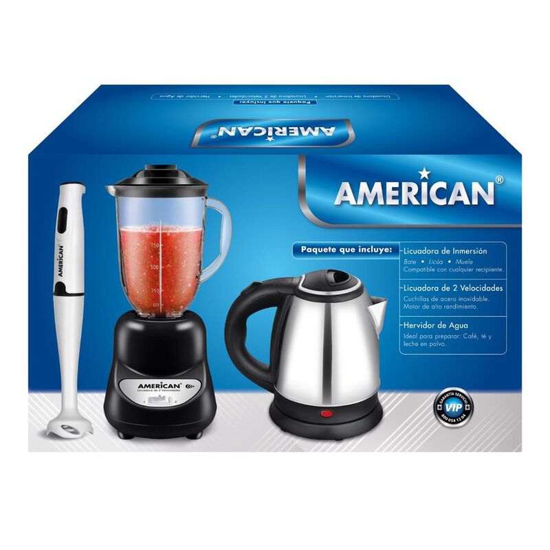 COMBO AMERICAN BATIDORA + LICUADORA + HERVIDORA... image number null