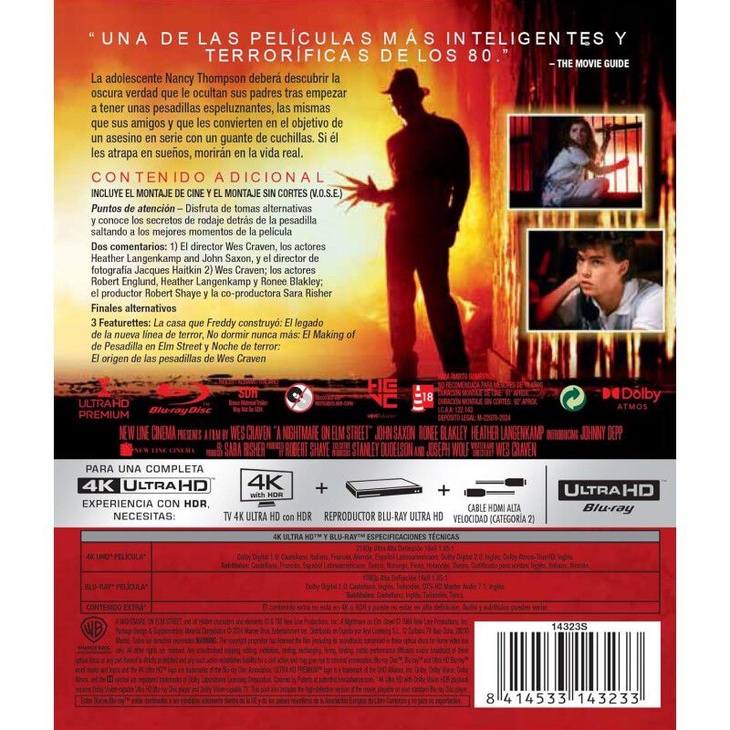 Pesadilla en Elm Street [4K UHD, Blu-ray] (1984... image number null