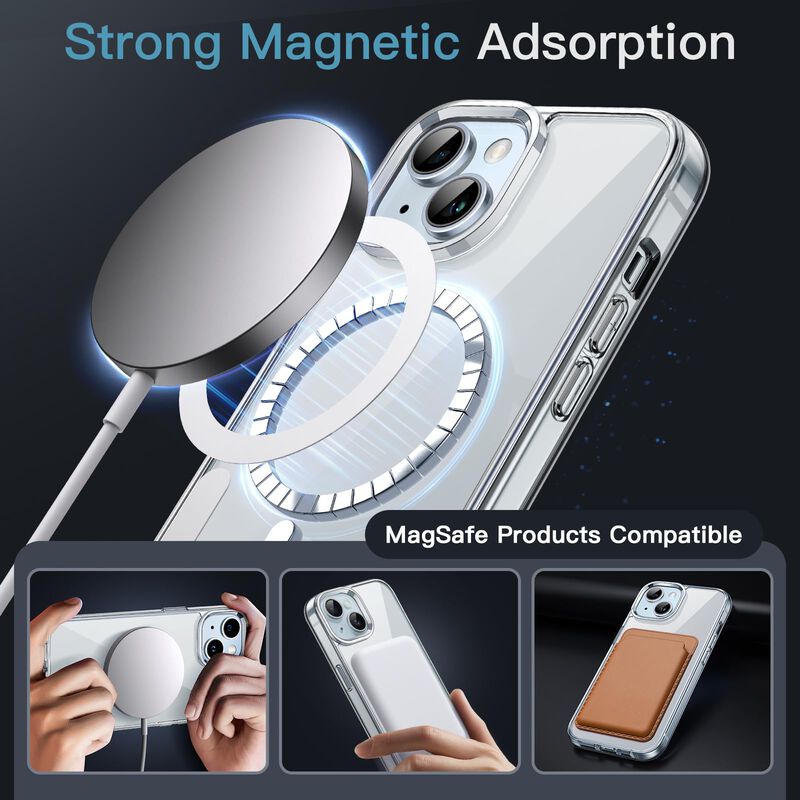 Funda JETech para iPhone 15 Transparente y Magn... image number null
