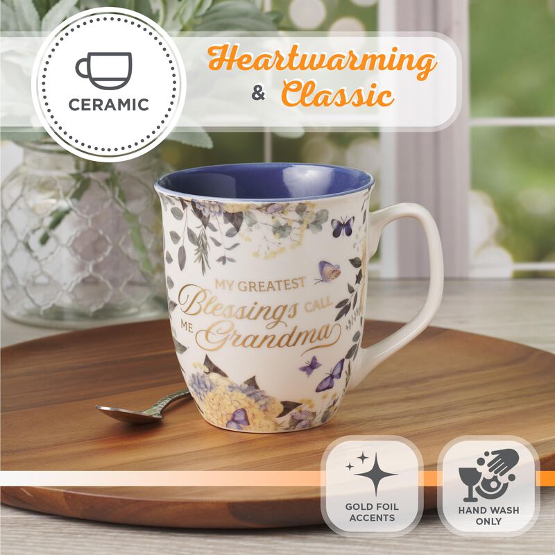 Taza De Caf&eacute; Cristiana &ndash; Regalo Floral Para Abu... image number null
