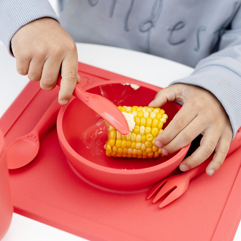 Ezpz Utensilios Happy Coral image number null